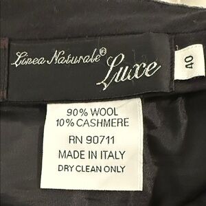 Elegant Charcoal Men's Dress Pants 10% cashmere made in Italy